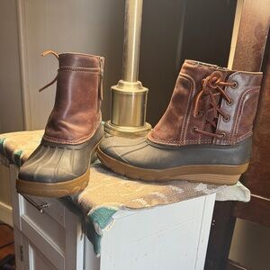 Sperry Brown and Black Boots